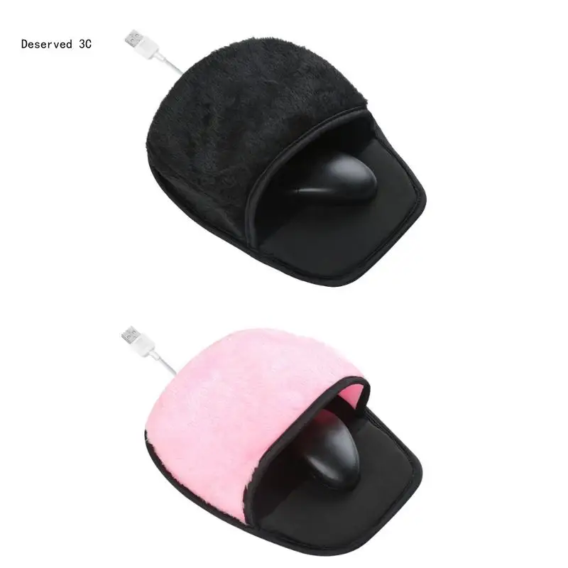 Heated Mouse Pad Hand Warmer USB Heated Gaming Mousepad Men Women Great Gift for Office Home Computer Laptop