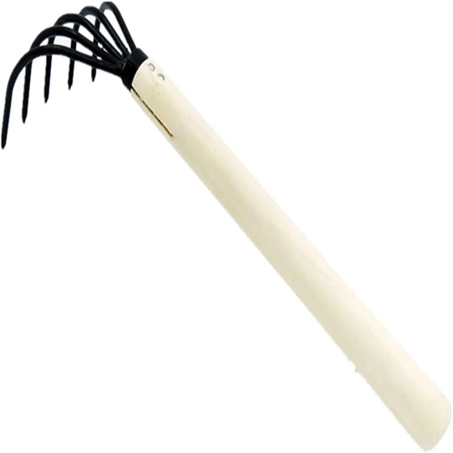 Essential Multifunctional Gardening Tools: Durable Wood Handle, Sturdy 5-Claw Hand Rake Ideal for Loosening Soil and Cleaning Fa