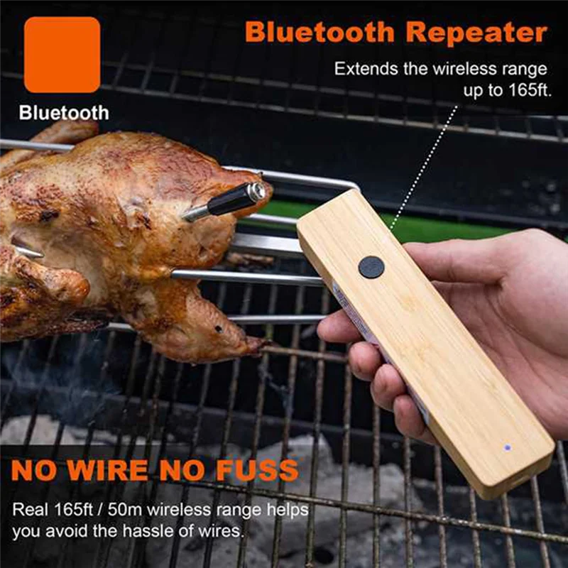 

Wireless Meat Thermometer Forbbq Baking Waterproof Bluetooth Food Thermometer Food Thermometer Meat Thermometer