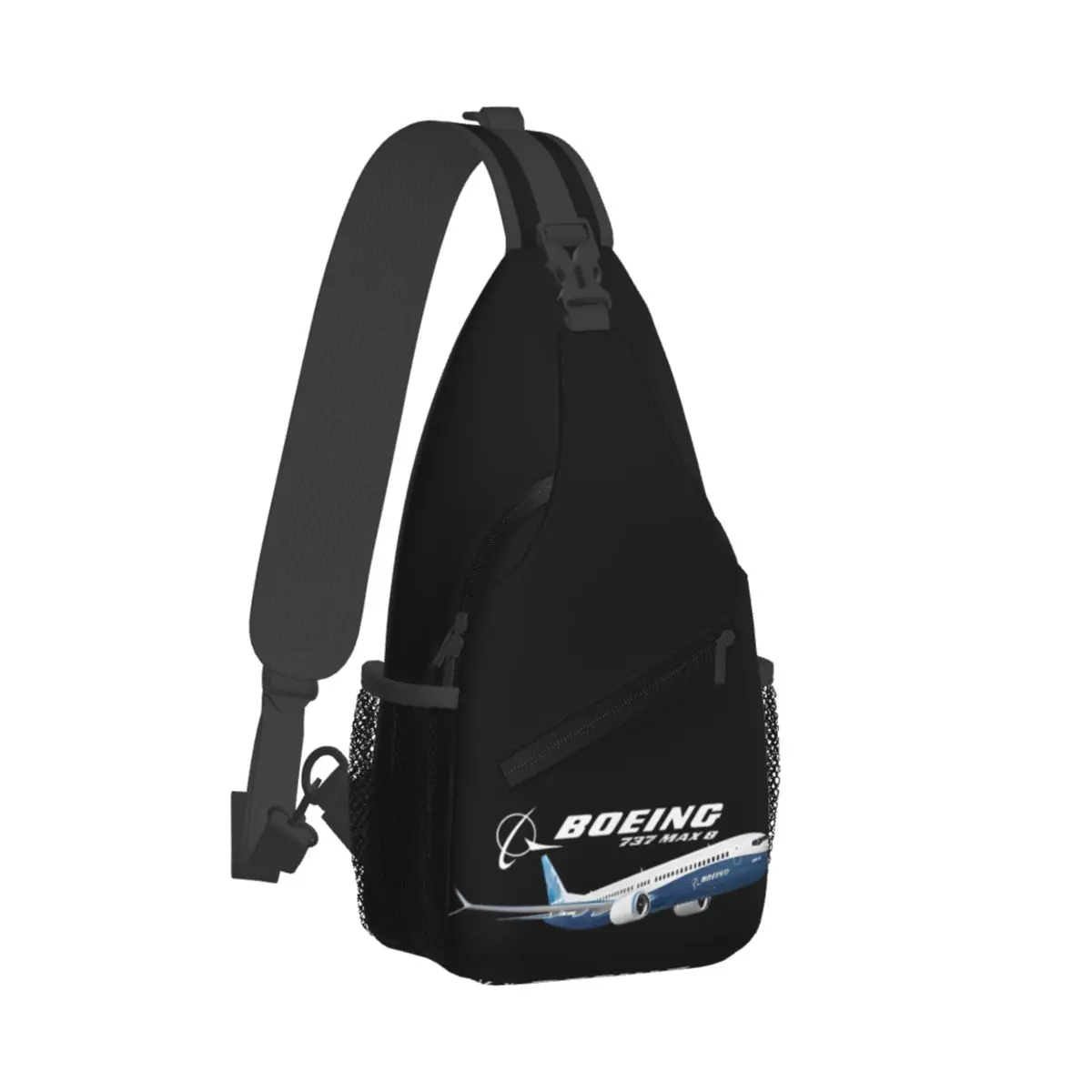 

Boeing 737-8 MAX Sling Bag Chest Crossbody Shoulder Sling Backpack Travel Hiking Daypacks Aircraft Plane Fly Flight Satchel