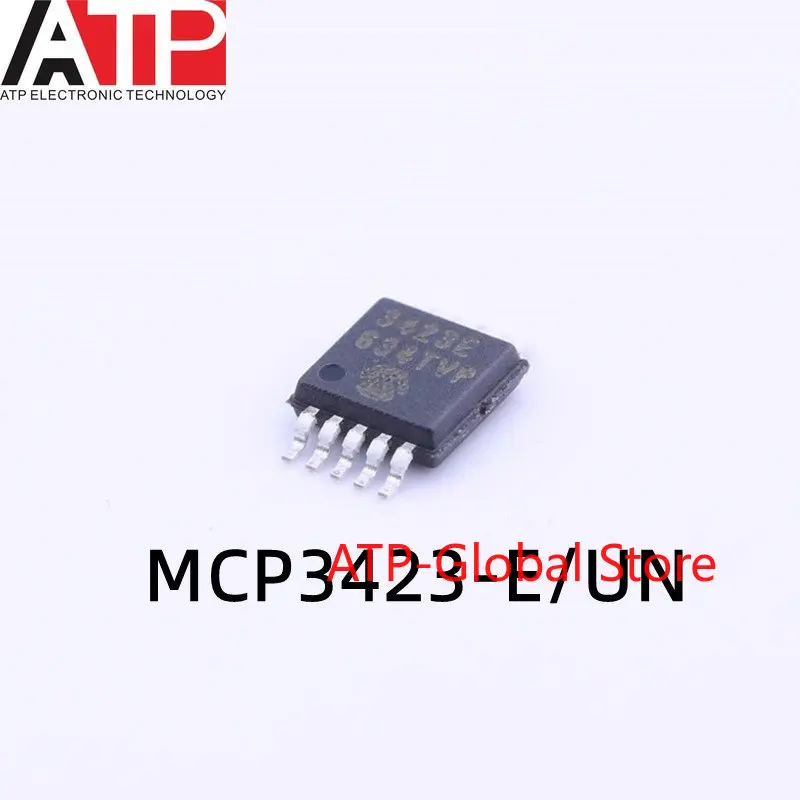 10PCS MCP3423-E/UN MSOP10 MCP3423 3423E Original stock of analog-to-digital converter chips