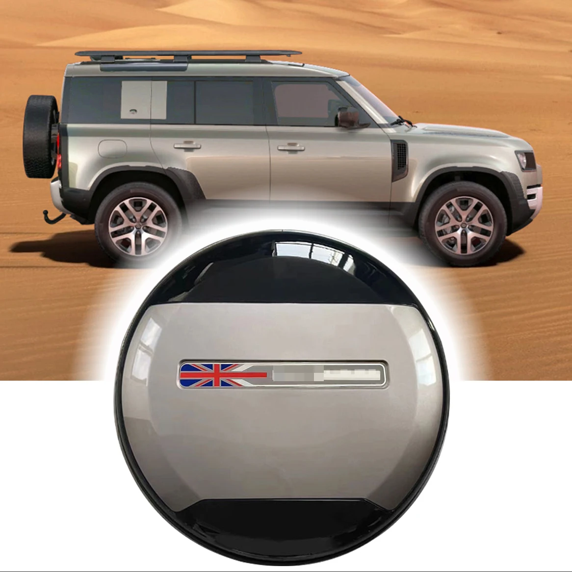 Lantau Bronze Series Spare Tire Cover fits for Land Rover Defender 110 90 130 2020-2024 ABS Spare Tyre Wheel Cover Protector