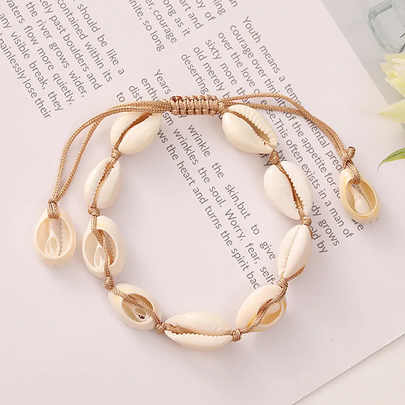 Boho Shell Rope Bracelet for Couples, Romantic Gift