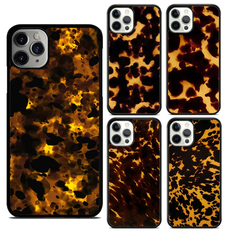 Tortoise Shell Pattern Phone Case For iPhone 14 15 16 13 12 Mini Max Cover For Apple 11 Pro Max 6S 8 7 Plus SE2020 Coque