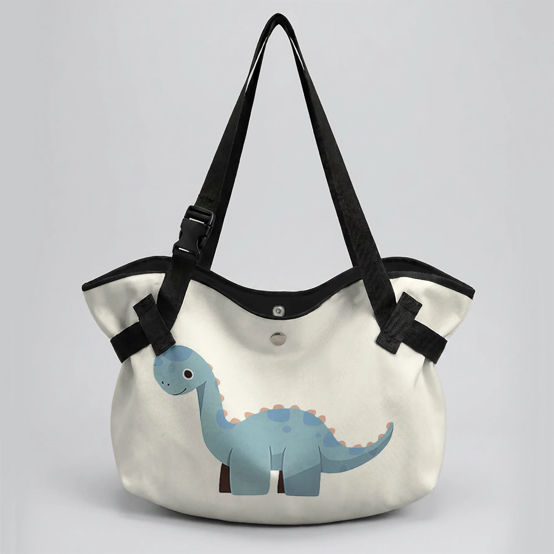 Dinosaur Print 2 In 1 Tote Bag & Round Picnic Mat, Waterproof Foldable Mat For Camping Beach Picnic Travel