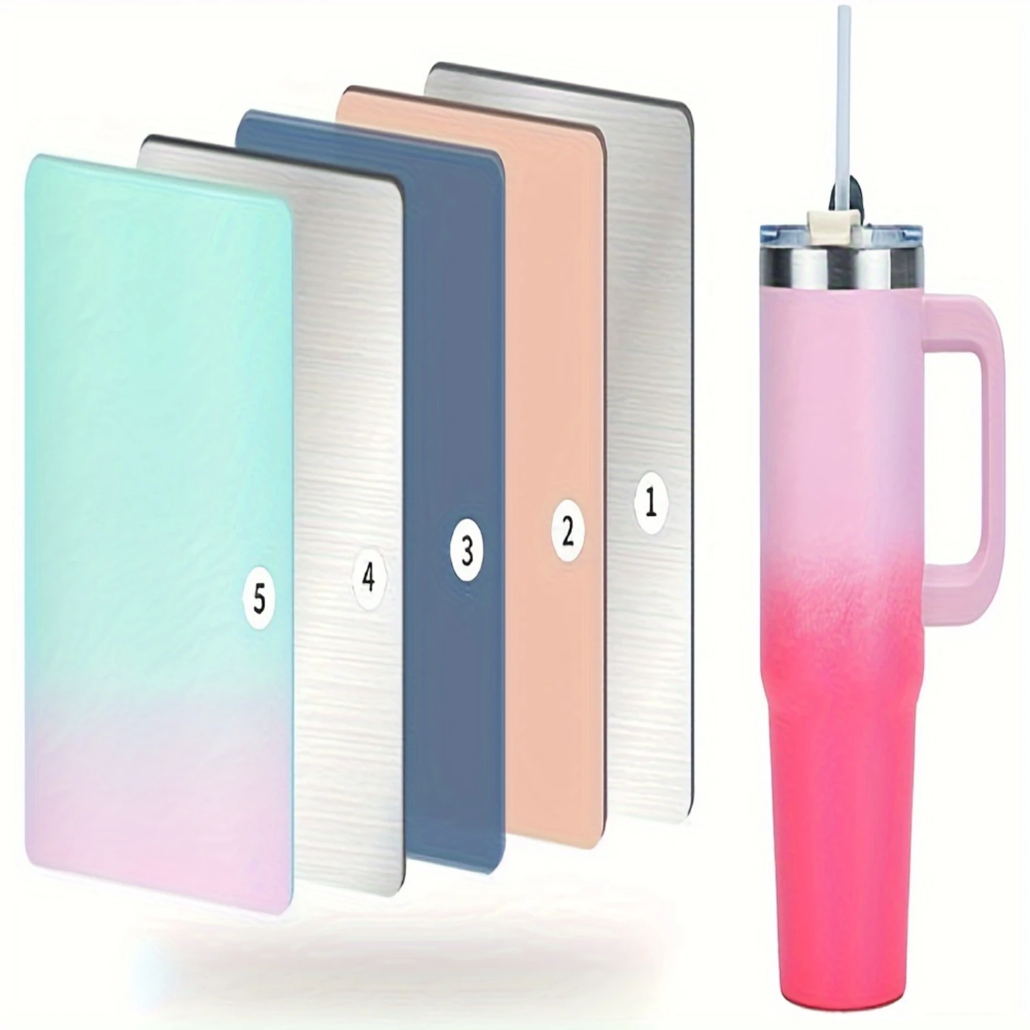 

40 OZ Stainless Steel Vacuum Insulated Bottle with Wide Spout Lid, Tumbler with Lid and Straw for Water, Iced Tea or Coffee size