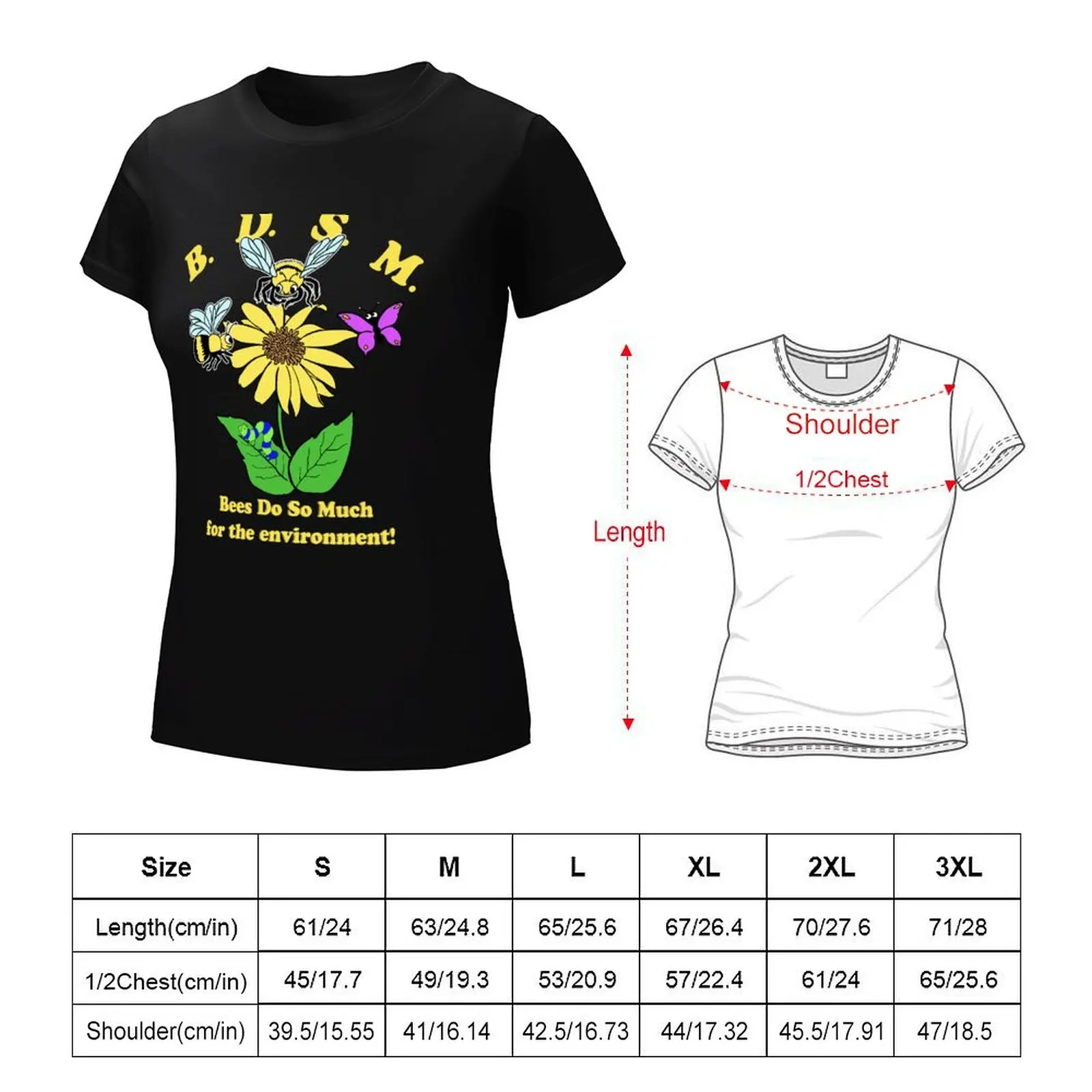 BDSM abeilles font beaucoup pour l'environnement T-Shirt vêtements d'été graphiques Blouse hauts mignons t-shirt robe pour les femmes grande taille