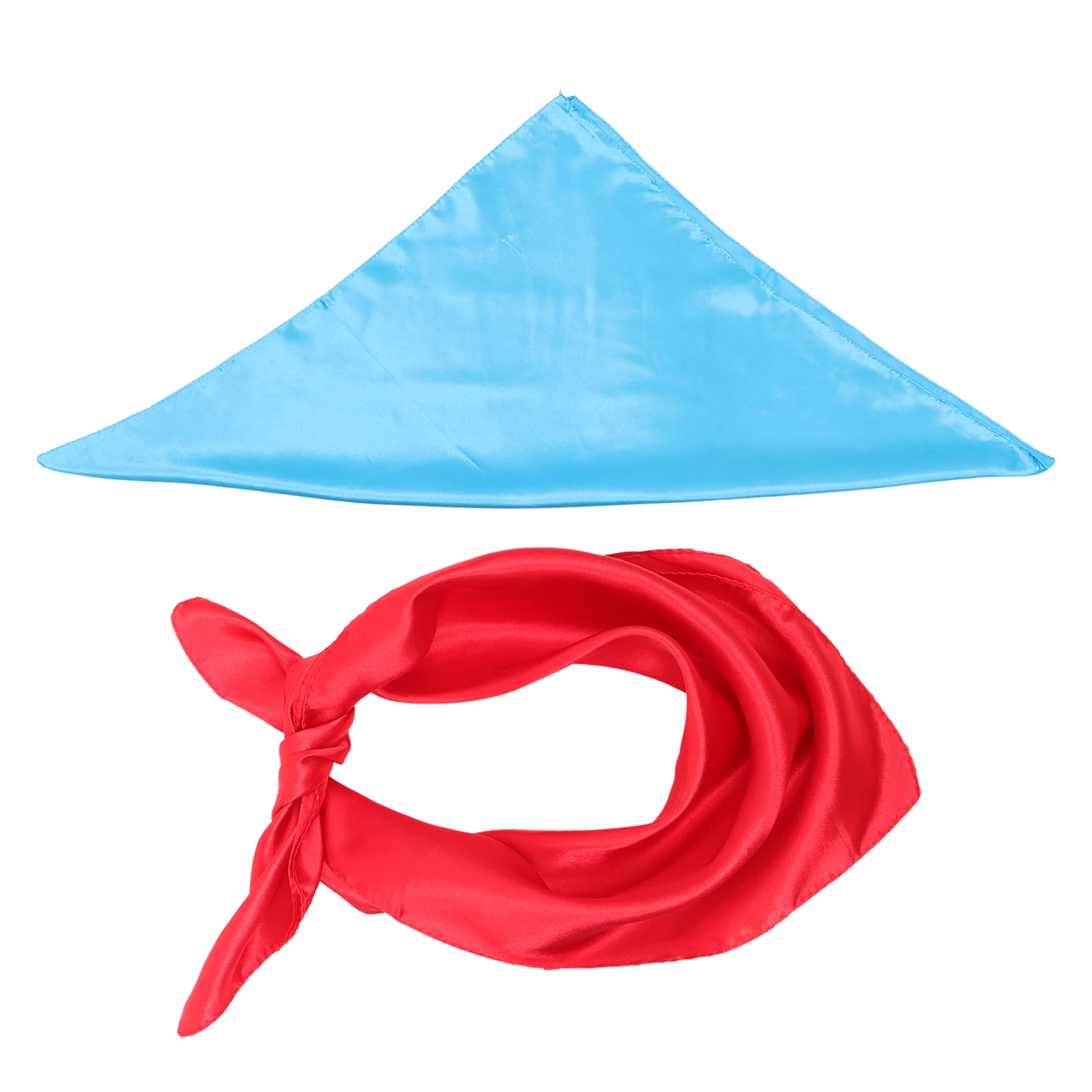 2 قطعة أوشحة الرقبة الحلوى لسيدة وشاح للرقبة المرأة الصلبة الملونة وشاح عصري خفيف الوزن البوليستر التبعي