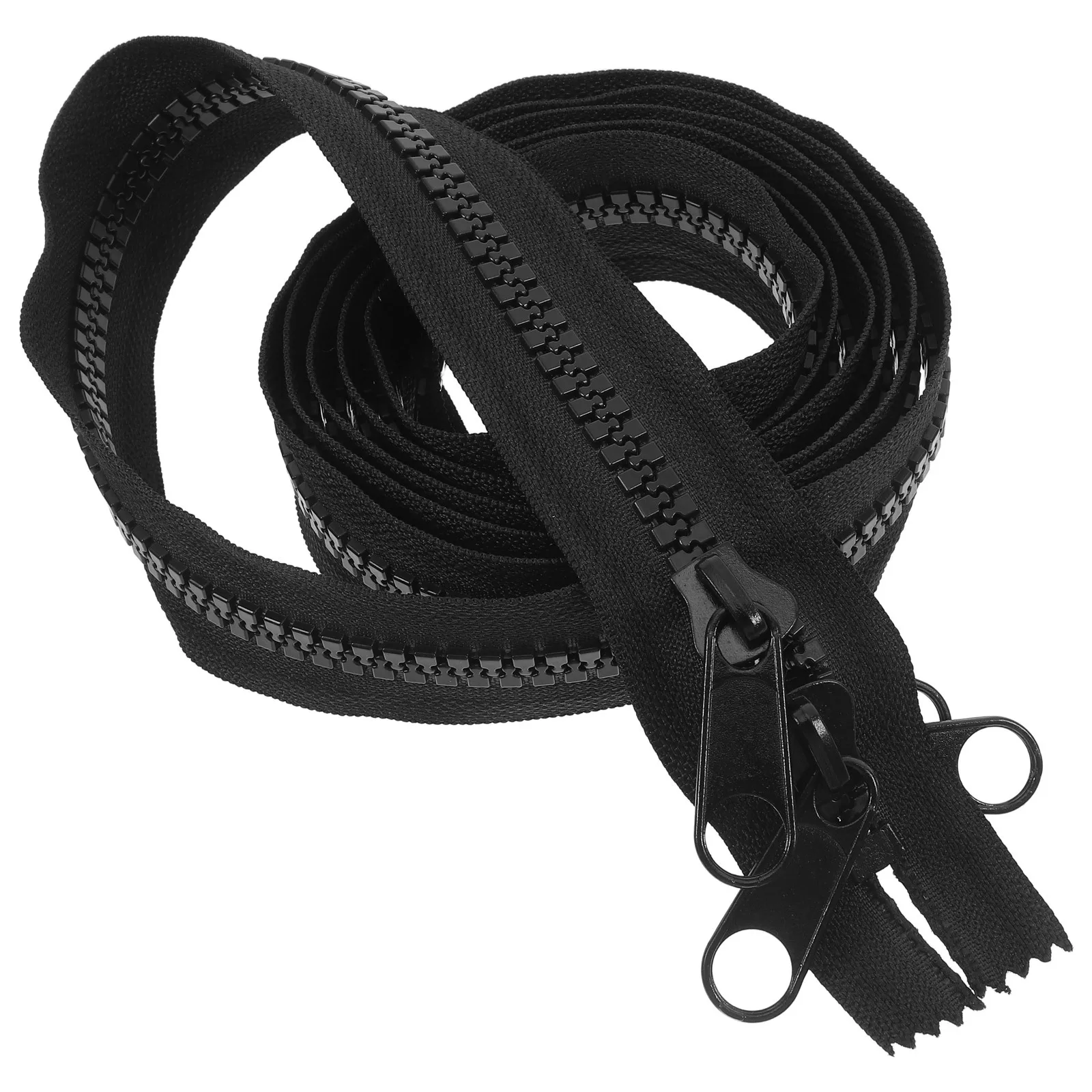 2 Meters Giant Double Pull Nylon Zipper For Heavy Duty Tent Boat Canvas Covers Outdoor Sewing Projects Sealed Tail Heavy