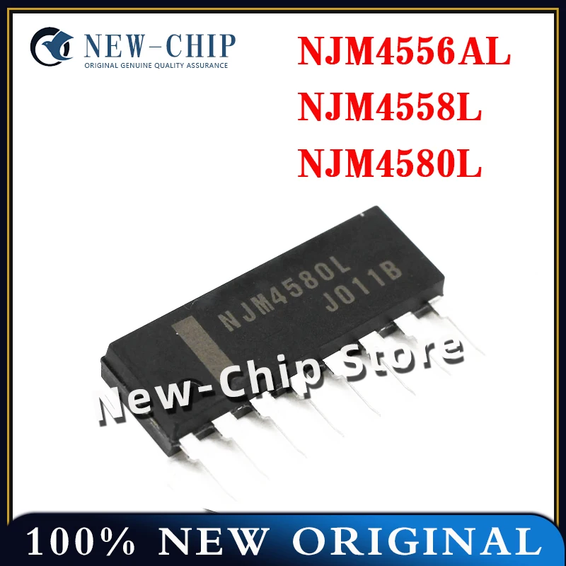 

5PCS-50OCS/PCS NJM4556AL NJM4558L NJM4580L SIP8 NEW ORIGINAL