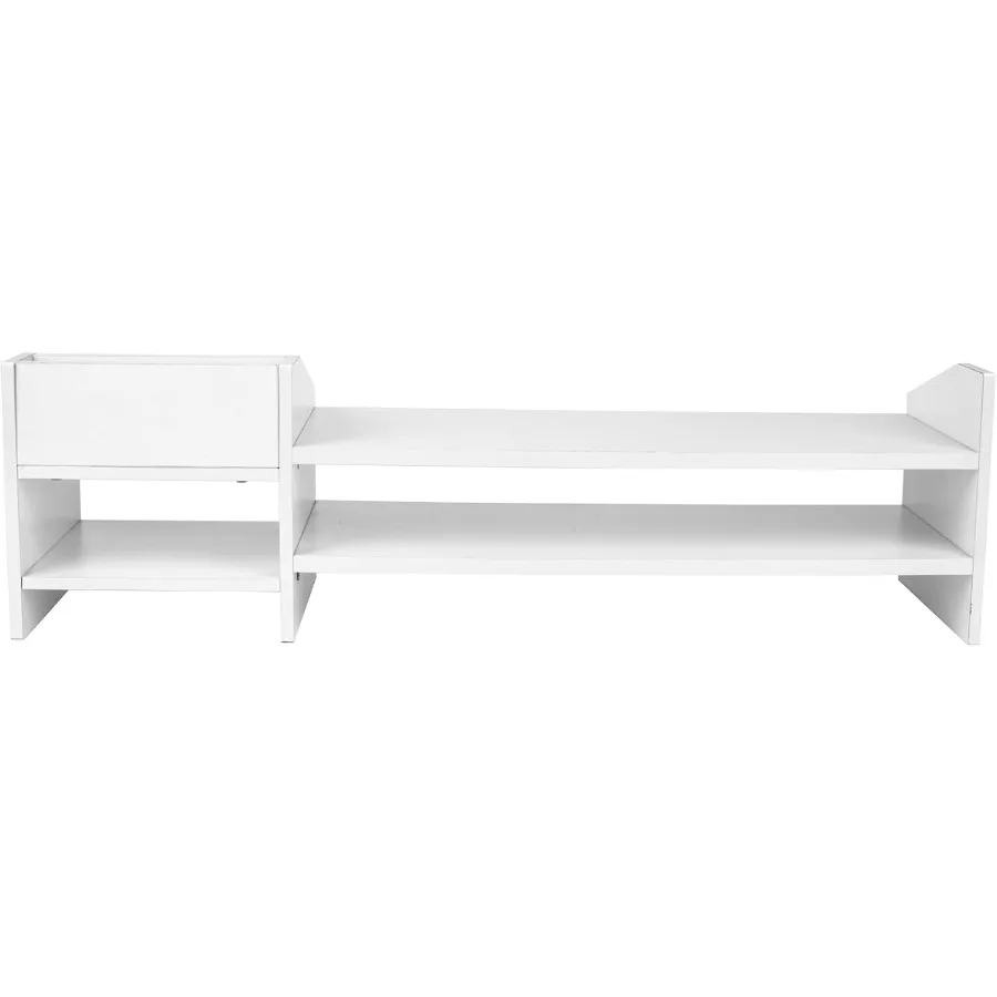 Подставка для монитора Catekro, 2-х ярусная деревянная подставка для монитора с органайзером для хранения, многоцелевой настольный органайзер, подставка для C