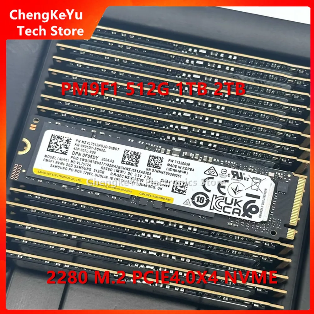 SSD PM9F1 512G 1T 2T SED PCIE4.0X4 M.2 2280 NVMe For Dell version solid-state drive suitable for servers Original For Samsung