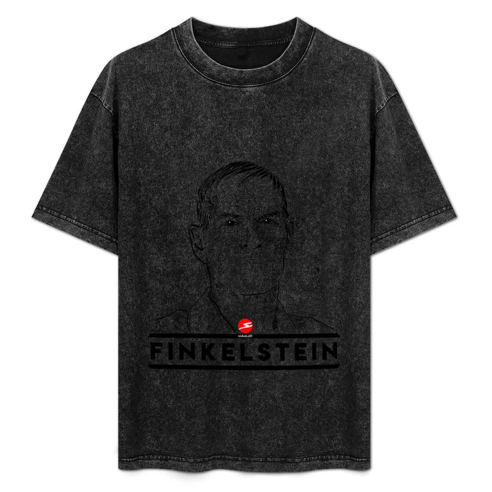 

Norman Finkelstein Calligraphy Portrait (for Light Colours) - Original by Ammaart T-Shirt summer clothes funny t shirts men