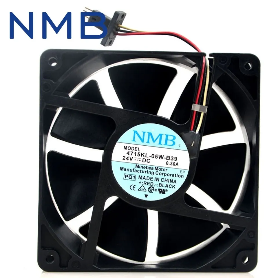 

1pcs Fanuc system cooling fan DC24V 0.36A 4715KL-05W-B39 12038 120*120*38mm 120mm for NMB
