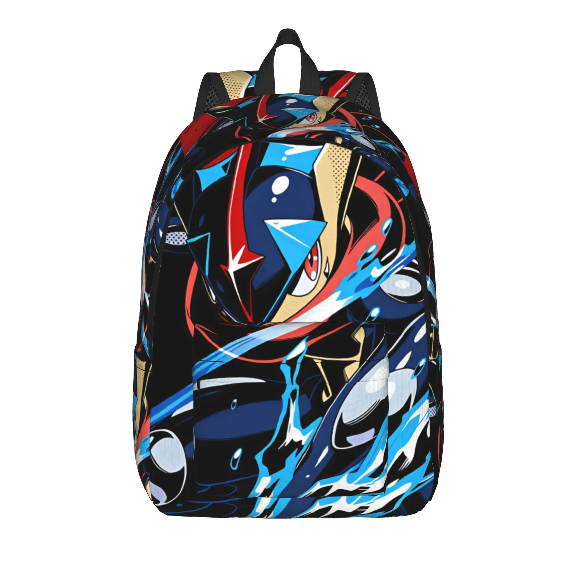 Greninja Backpack  Kawaii Backpacks Men Outdoor Style Soft High School Bags Design Rucksack