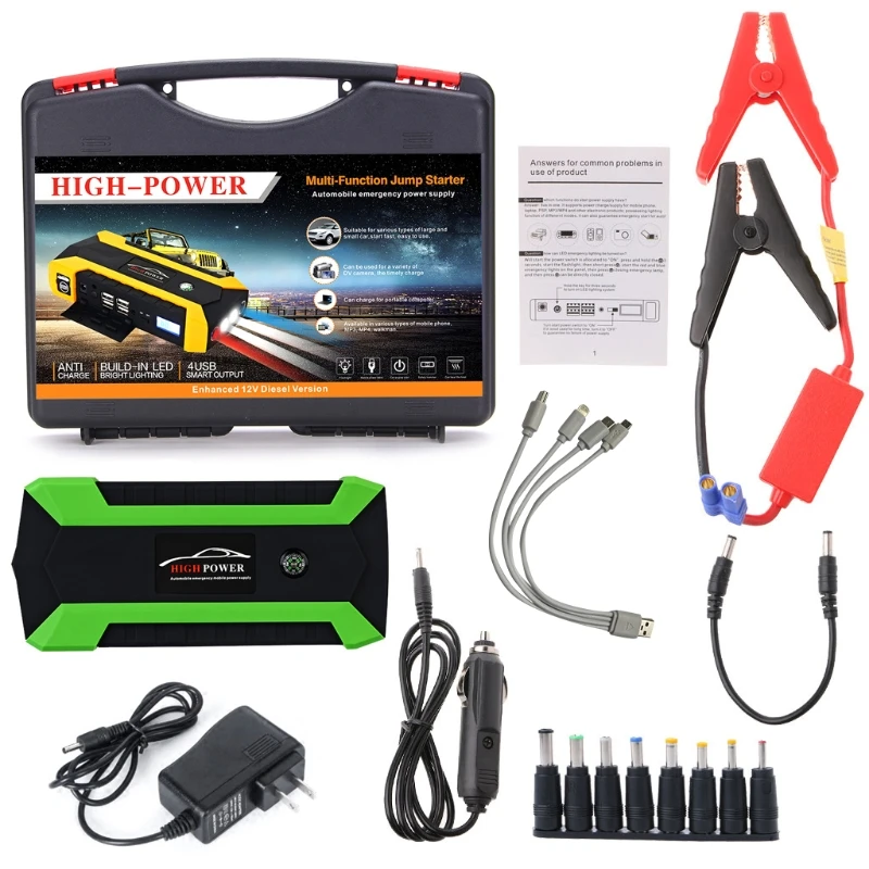 89800mAh 4 USB portatile per auto Jump Starter Pack Booster Batteria AOS