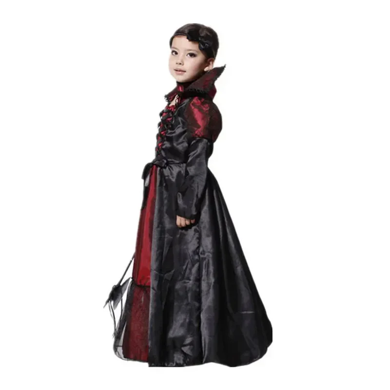 Disfraz de vampiro Noble Drácula para adultos y niños, ropa de fiesta para padres e hijos, para Halloween, Purim