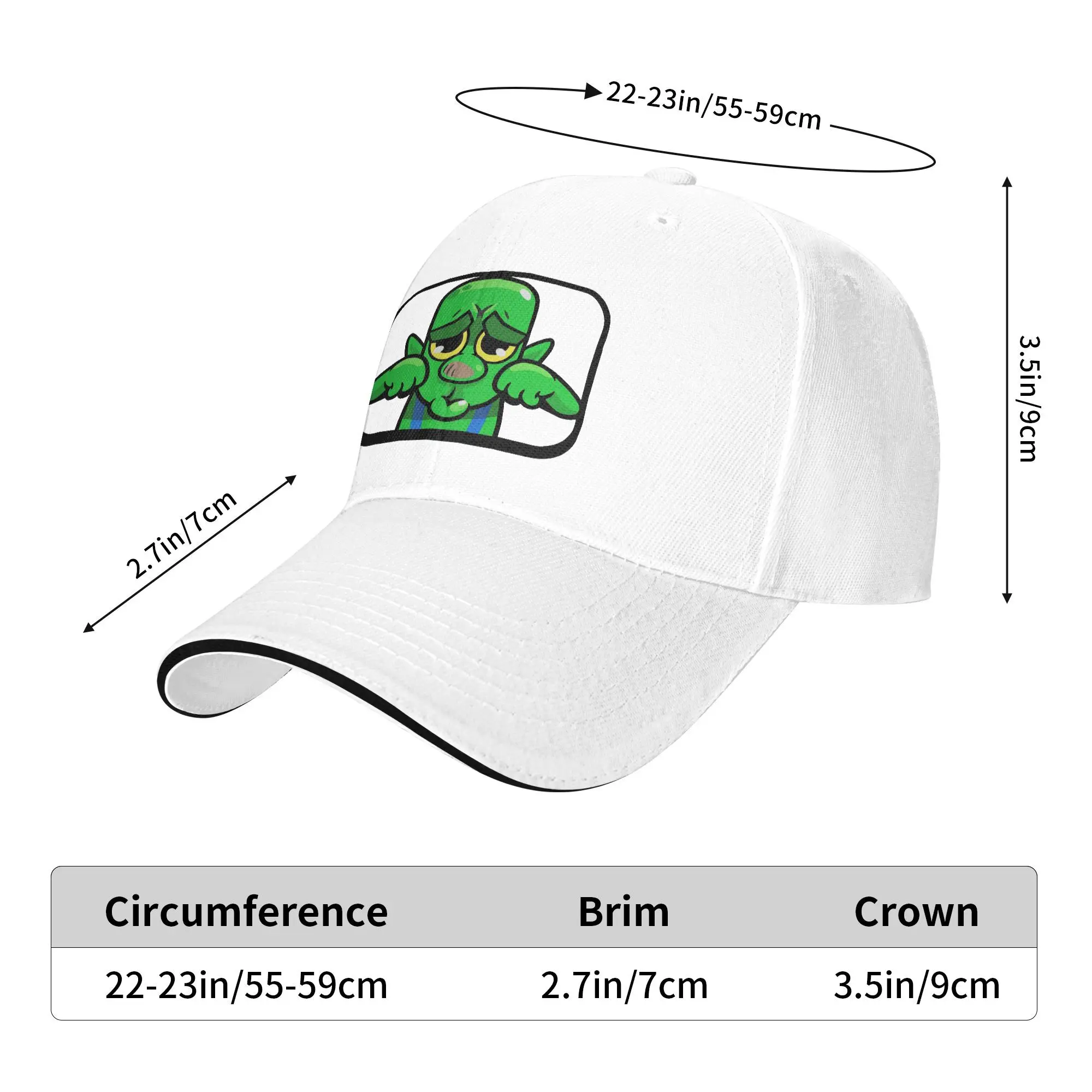 Golbin Crying Emote BOOHOO Clash Royal Golbin meme Baseball Cap Outfits Trucker Hat For Men Women Travel Headewear  Adjustable