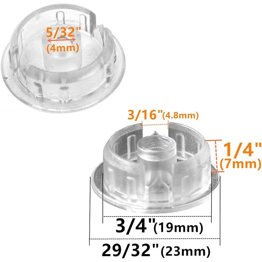 

10 шт. сменных прозрачных пылезащитных кнопок для нижней планки жалюзи, для использования в окнах дома и офиса, новые запчасти для ремонта дома 2026 года