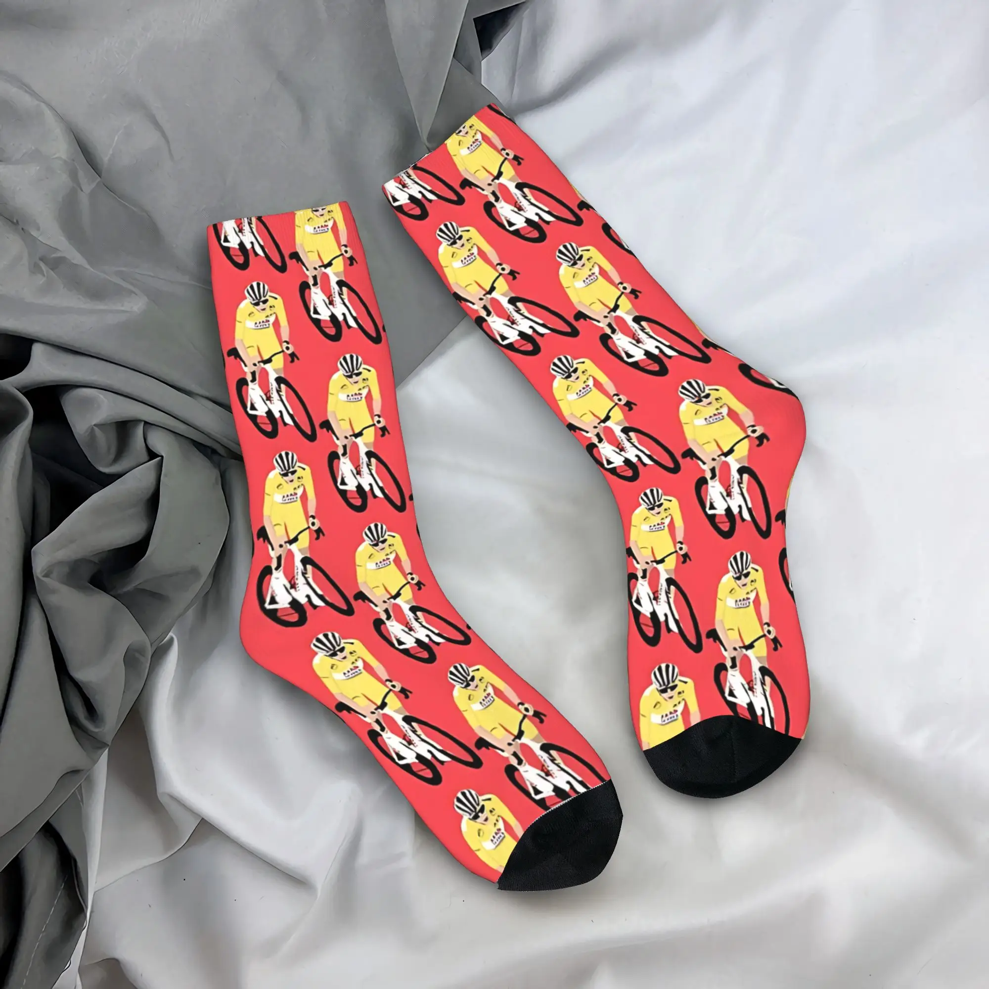 

Мужские велосипедные носки Tour Stockings: качественные повседневные носки для зимнего бега и спорта, противоскользящие, с графическим рисунком. Отличный подарок на день рождения.