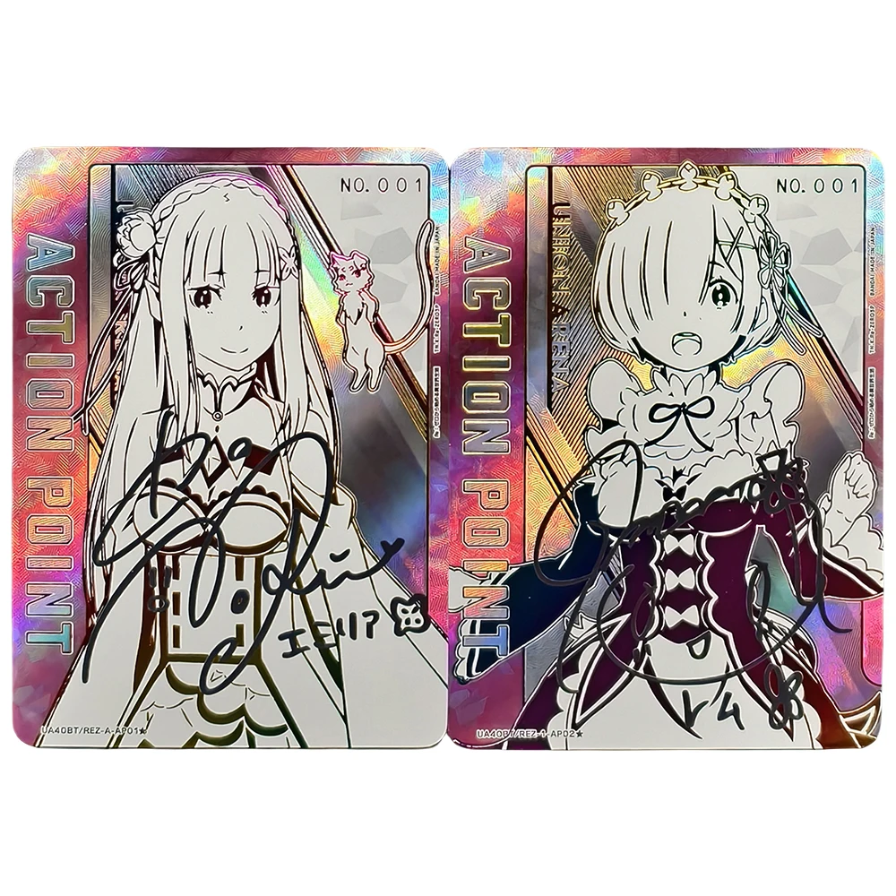 Collectible Card DIY ACG Weiss Schwarz Goddess Story Anime Emiria Rem Sexy Replacement Game Toy Holiday Birthday Gift