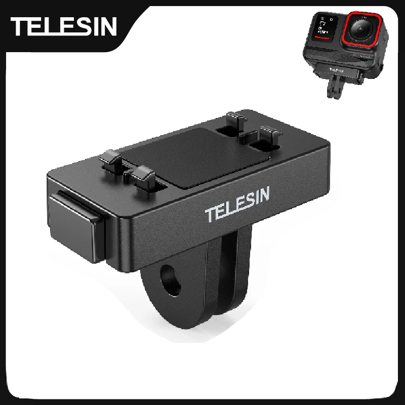 TELESIN Magnetic Two Claw Adapter Action Camera Accessories For Insta 360 Ace Ace pro Adapter