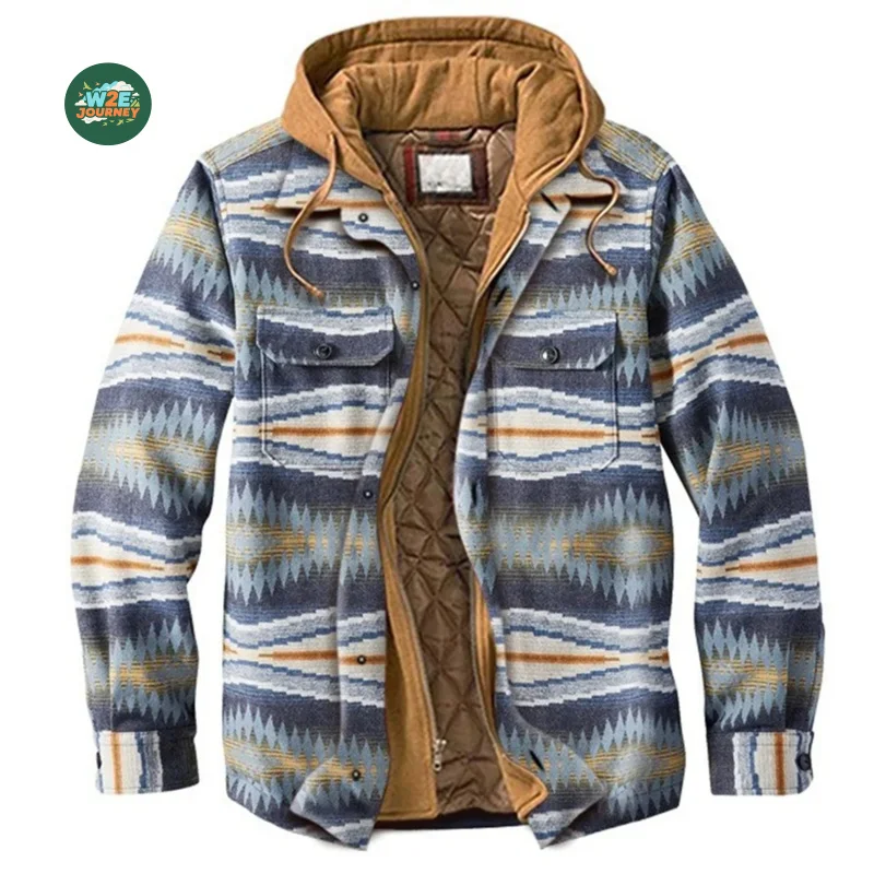 MAQVOB Mantel Antik Ukuran AS UE Kualitas Tinggi Pakaian Kerja Jaket Kemeja Kotak-kotak Bulu Flanel Pria Wanita