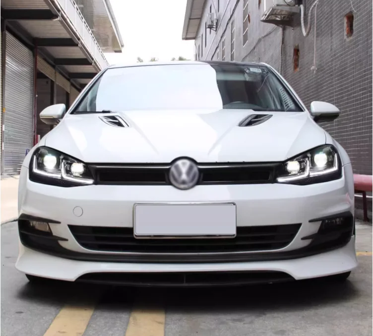Car Lights for Golf 7 2013-2017 MK7 LED Auto Headlight Assembly and Front Grill Upgrade Dynamic Bifocal Lens LHD RHD Accessories