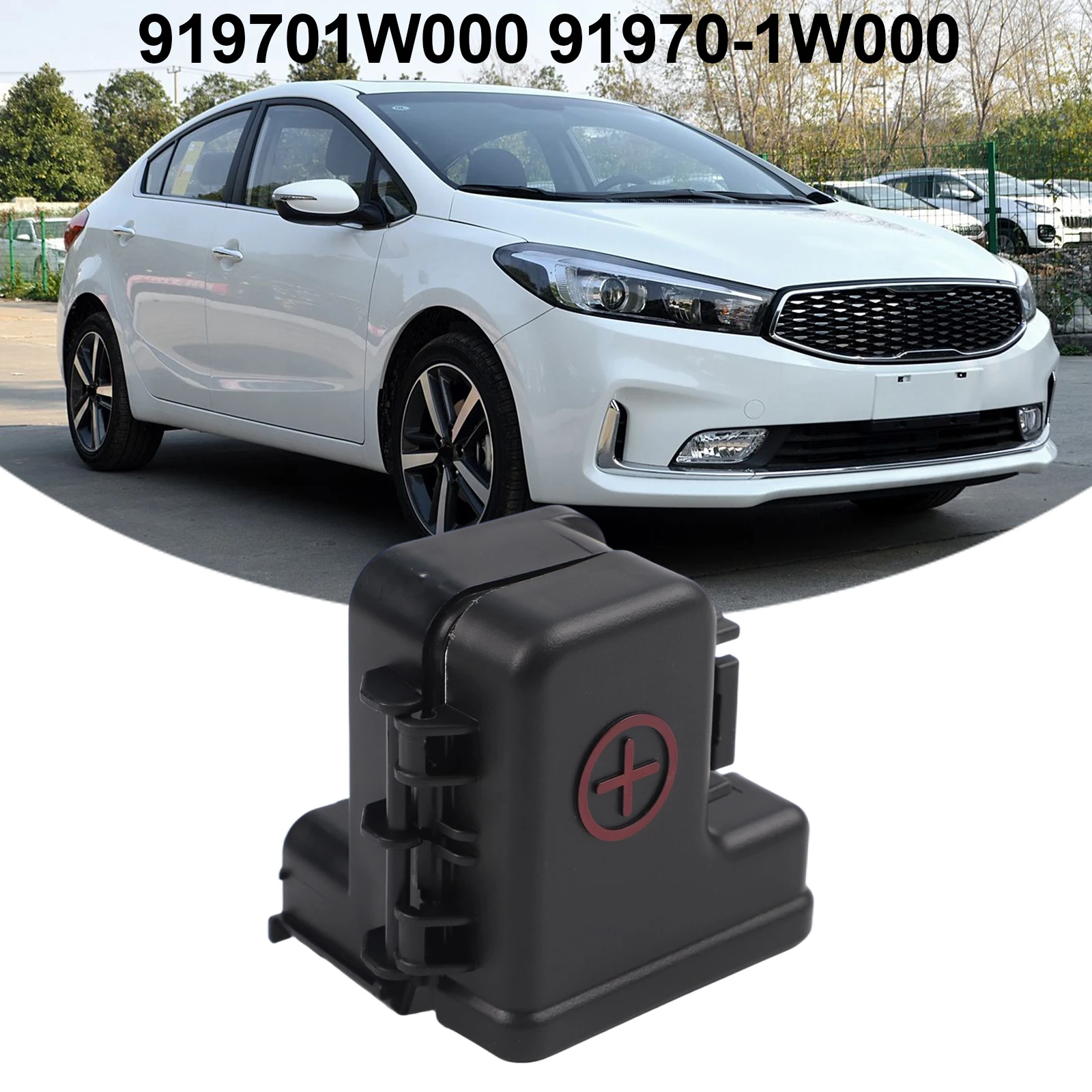 Positive Battery Terminal Cover Cap 919701W000 Compatible with For Kia For Soul 2016 to 2019 Plastic Replacement Part