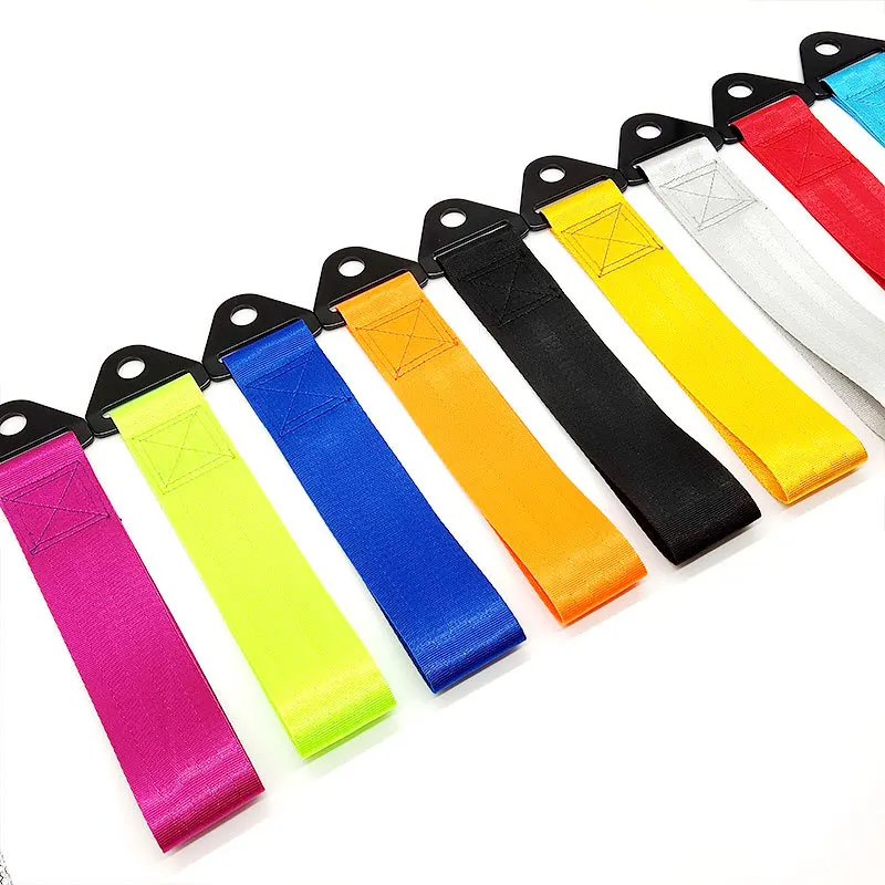 عالية الجودة سيارة اللون قلادة سحب حزام حزام سحب حبل الشريط اكسسوارات السيارات مقطورة الحبال الوفير سحب حزام مقطورة حزام