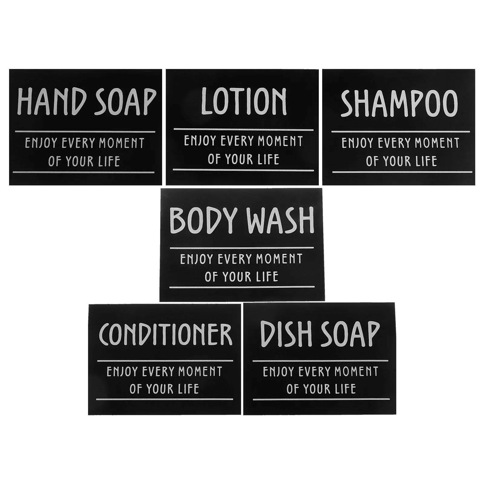 Adhesive Labels for Organizing Body Wash Bottle Bathroom Sub-bottle Stickers Container Household