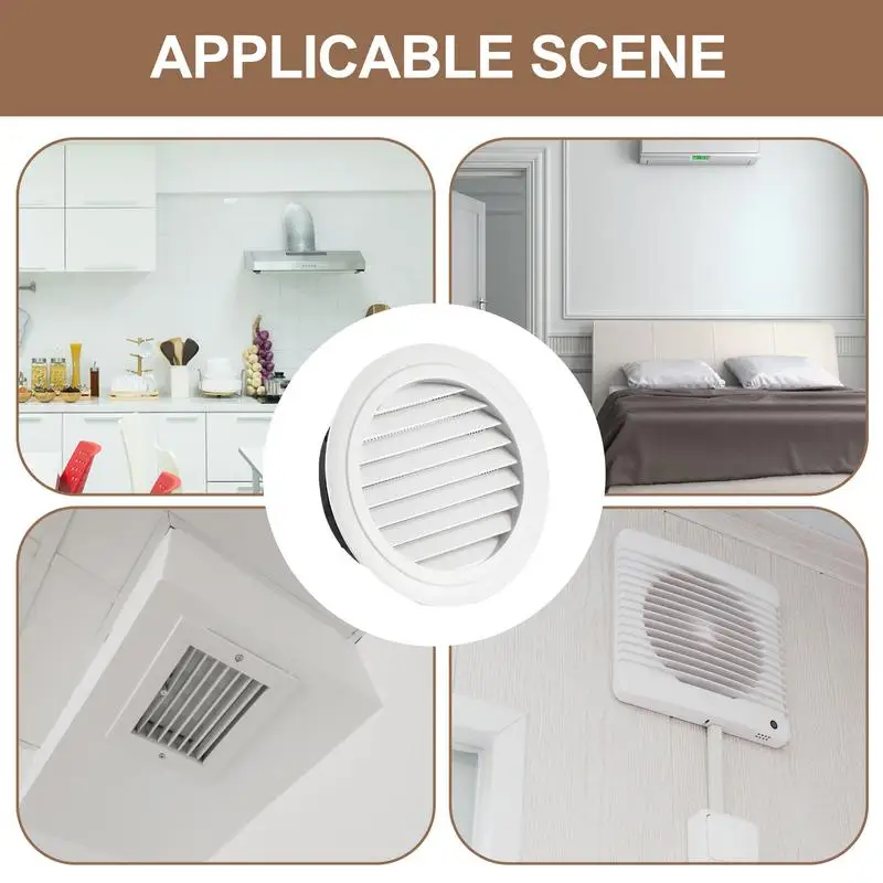 Round Ceiling Diffuser Universal Round Ducting Ceiling Wall Reusable 45 Degree Ceiling Diffuser For Warehouse Kitchen accessory