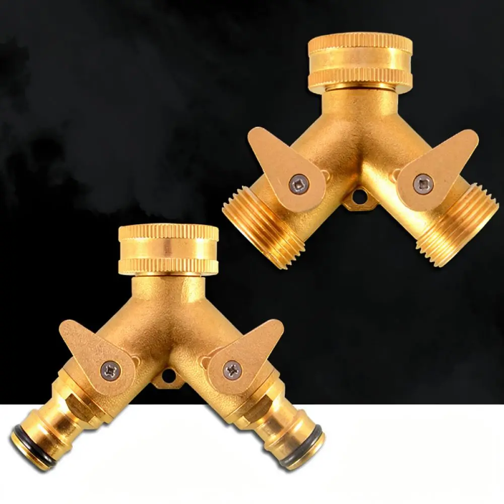 Brass Water Flow Diverter Valve 3 4 Inch Female Thread For Cisqu Kitchen Bathroom Plumbing Tee Joint Adapter