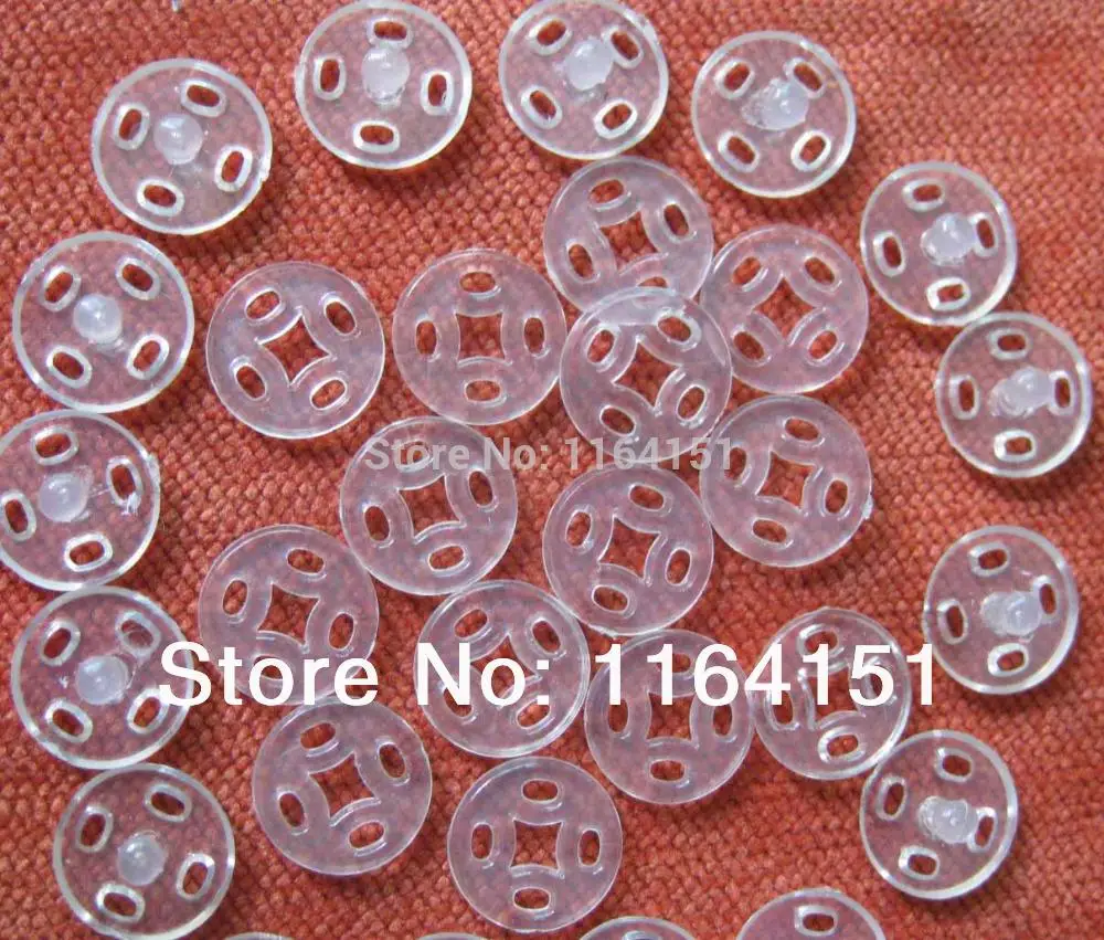 

50 компл./лот, 10 мм, прозрачные пуговицы для рукоделия, пуговицы для детской одежды, аксессуары для скрапбукинга
