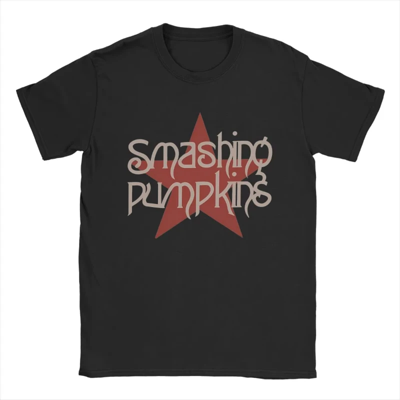 Smashing Pumpkins T Shirt Men Cotton Vintage T-Shirt Crew Neck Tee Shirt Short Sleeve Tops Men's and Women's Gift Idea