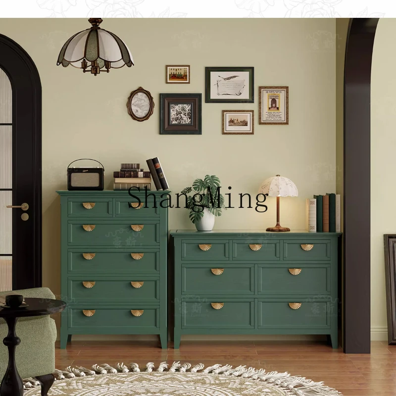 

ZYY retro seven-chest cabinet, living room drawer, six-seven-bucket combination, large-capacity storage cabinet