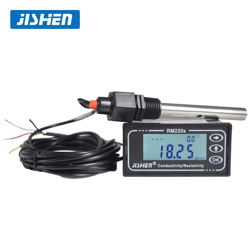 Resistivity Monitor RM-220s for Ultra-Pure Water Detection with Large Full View High Contrast LCD Screen