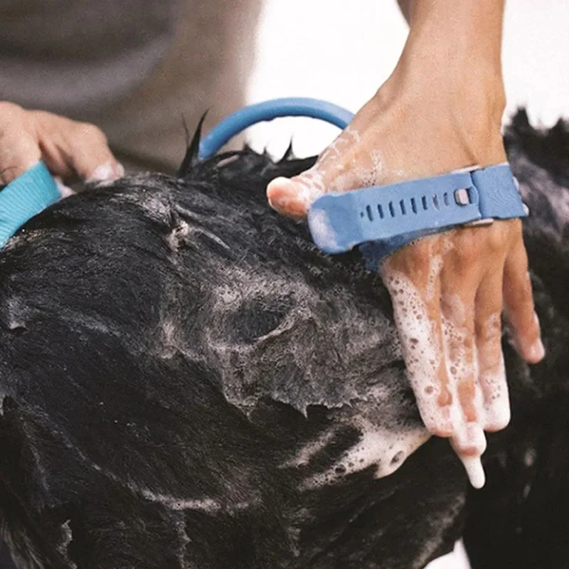 Dog Bath Artifact Pet Spray Head Teddy Bear Satsuma Brush Cat and Dog Supplies Silicone Massage Shower Head