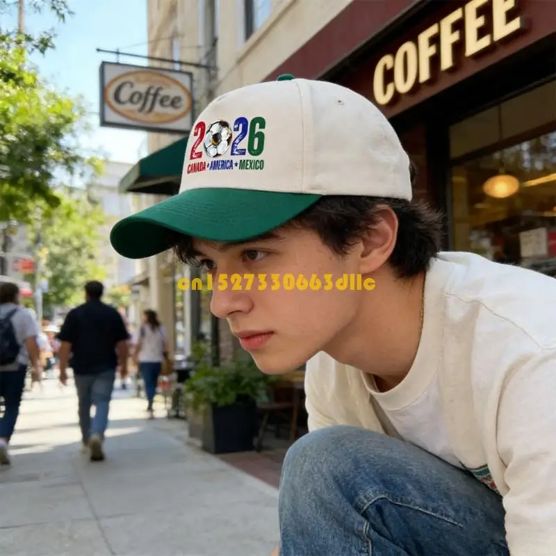 Trendy Casual Polyester Cap Trendy Sports Accessory Perfect For Daily Wear And 2026 Football Championship Event 124A
