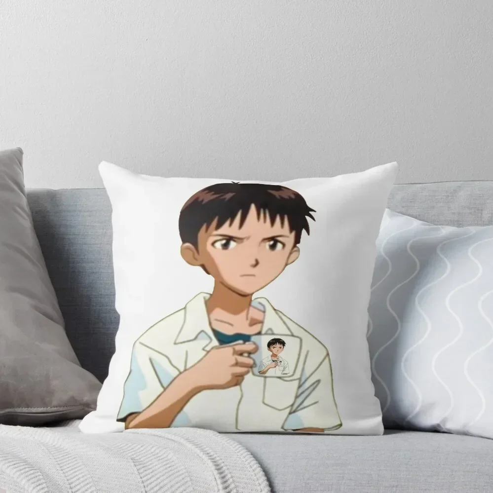 Shinji with Shinji Mug Throw Pillow christmas decorations for home 2025 Christmas Throw Pillows Covers pillow