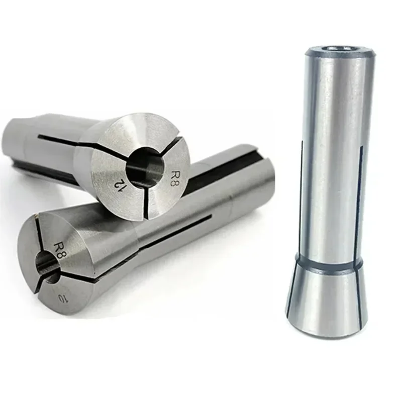 R8 Collet Milling Machine R8 Collet Metric British R8 Collet Clamping Size Milling Tool Holder R8 Collet Chuck Set Spring Collet