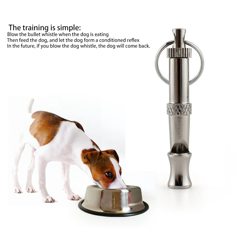 Dog Training Whistle Stop Barking Device Ultrasonic Training Flute Silent Whistle Control Tool Puppy Train Keychain Pet Supplies