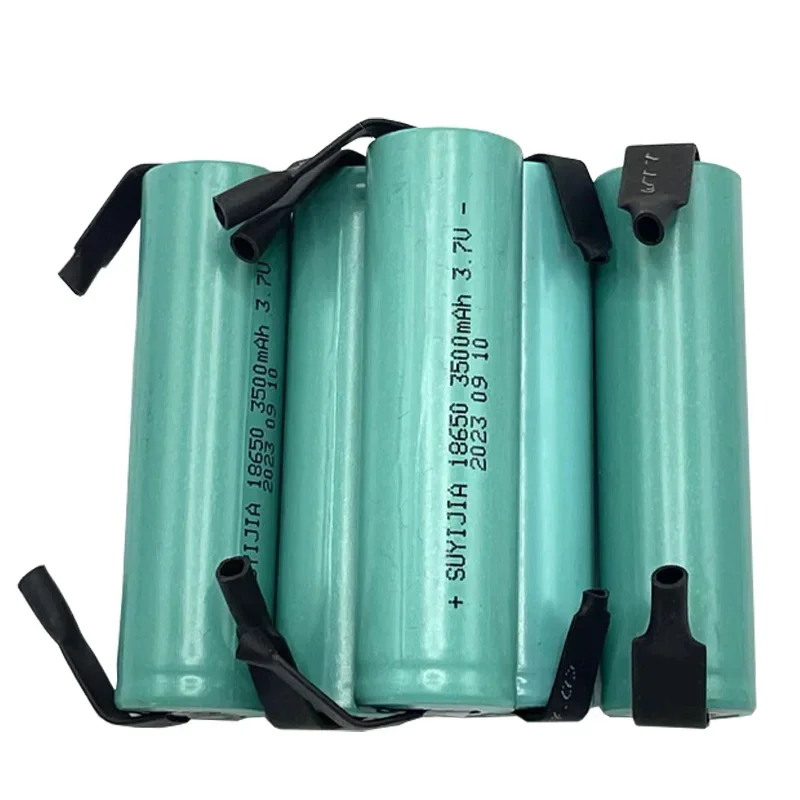 18650 3.7V 3500mAh batteria ricaricabile agli ioni di litio con saldatura al litio nichel fai da te torcia in lamiera di nichel modello di strumento