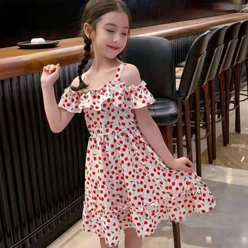 Girls Dress Summer New Floral Dress 2024 Girl Fashion Princess Dress Flower Girl Dresses for Weddings Kids Clothes 8 10 12 Years