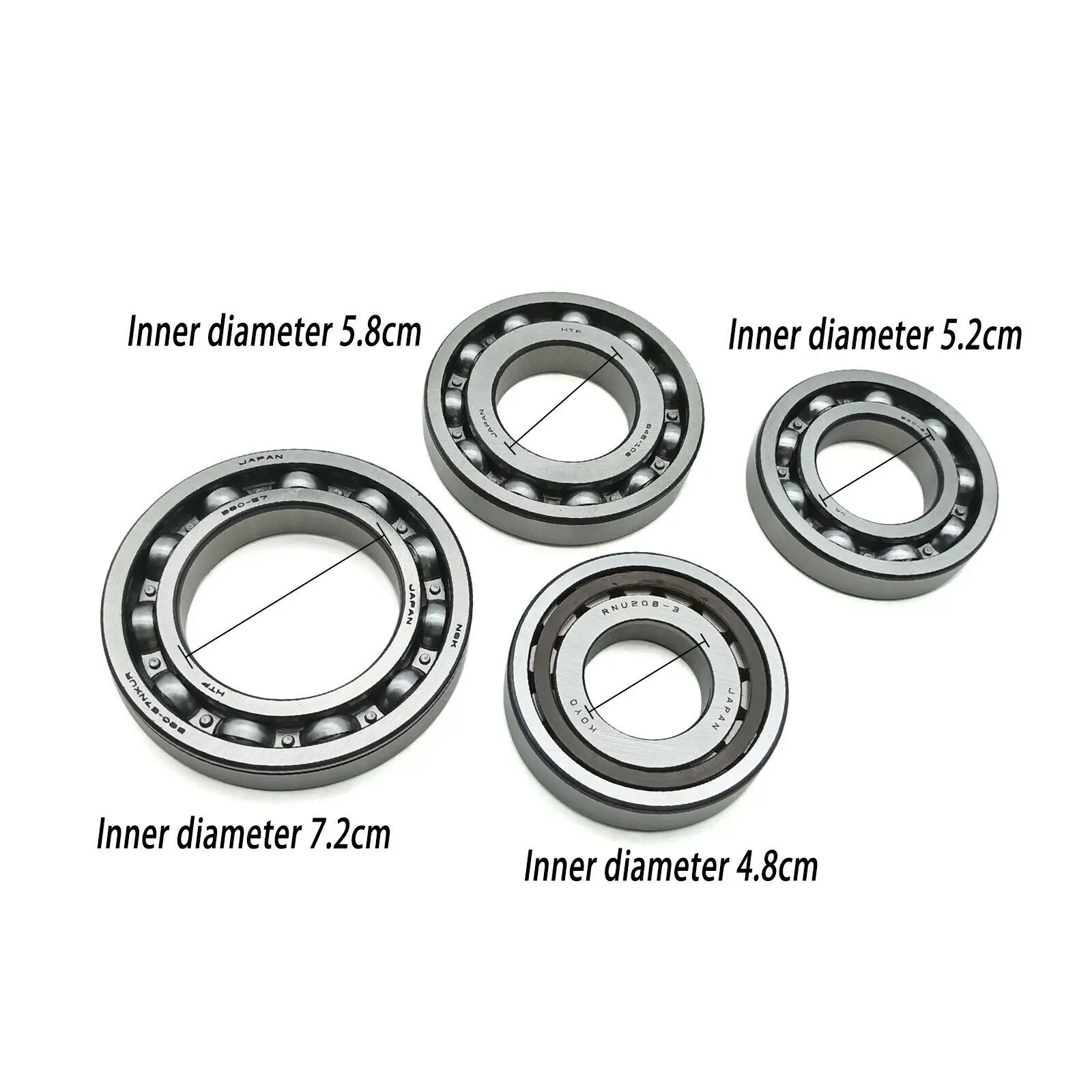 JF011E RE0F10A CVT Transmission Pulley Bearing Kit 4 Pcs/Set  For Nissan Renault