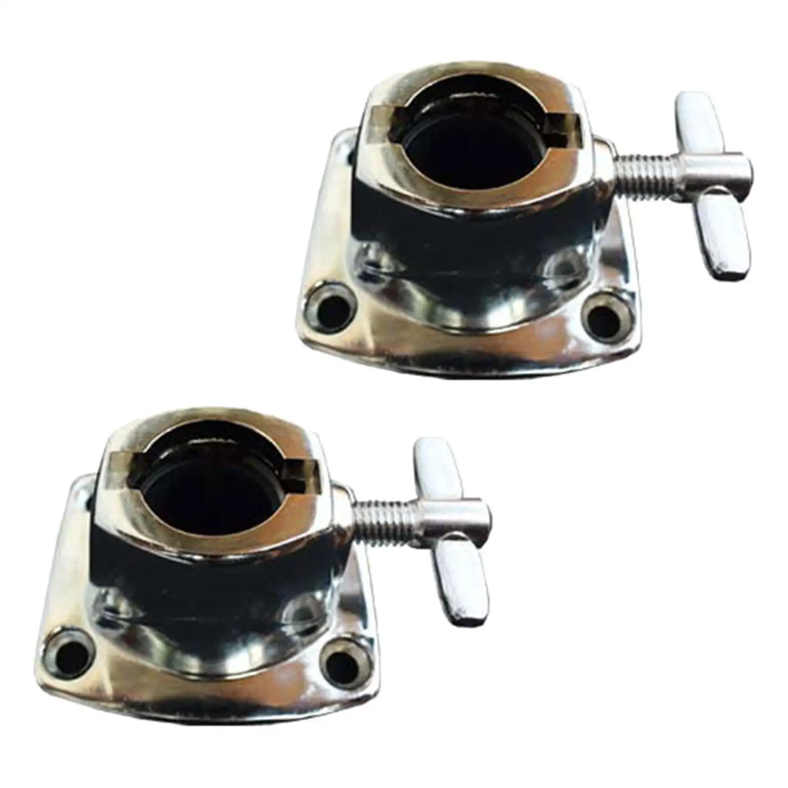 Drum Mount Bracket Base Plate Argent Metal Versatile Drum Accessory for Floor Tom Leg Clamp Drums