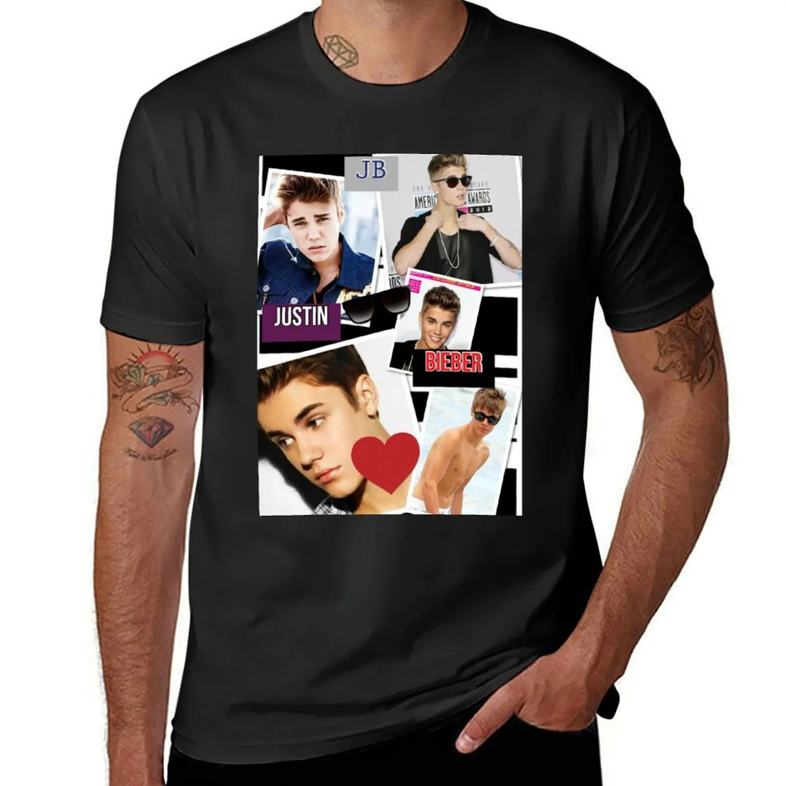 Harmonious Imagery, JustinnBieberr T-Shirt summer top anime Blouse sublime black t-shirts for men