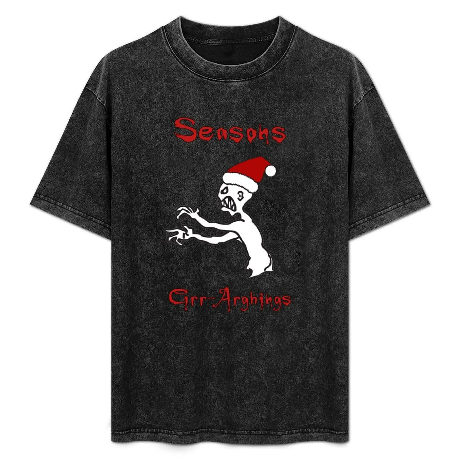 SEASONS GRR ARGHINGS - Christmas Grr Argh, Santa Hat Monster, Buffy the Vampire Slayer, Xmas 90s, BTVS Zombie, Joss Whed T-Shirt