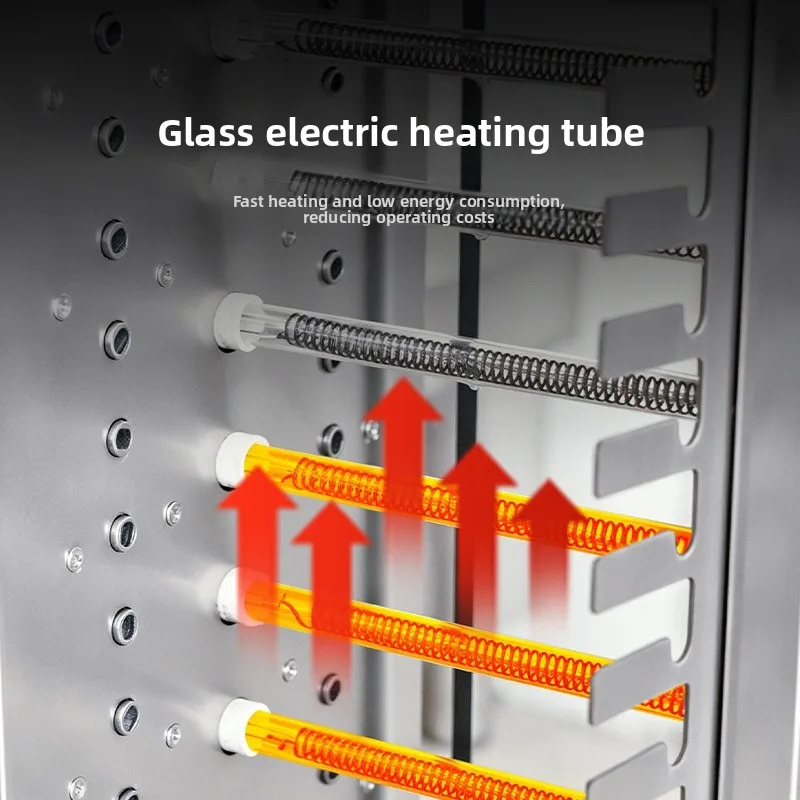 Vertical rotating visual grill, automatic rotating electric grill, grilled lamb skewer