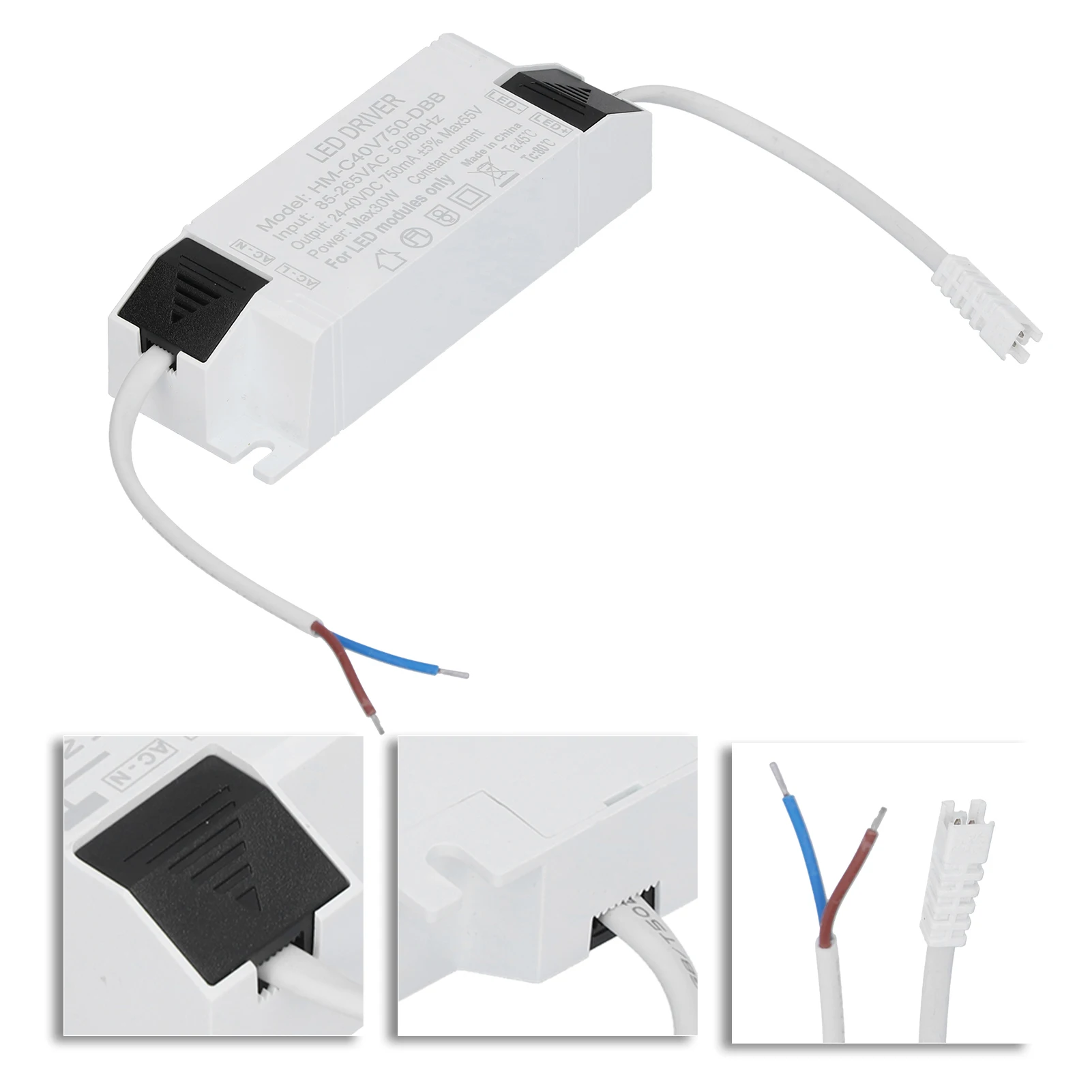 30W LED Driver Constant Current 750mA LED Light Transformer Input AC85‑265V Output DC24‑40V